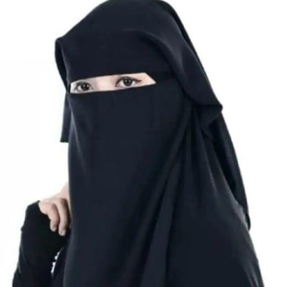 Triple Layer Niqab – Full Coverage Breathable Face Veil for Women