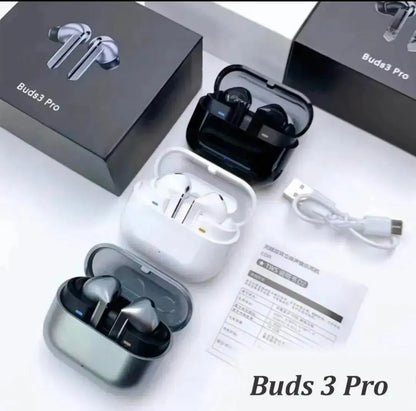 Buds 3 Pro Wireless Earbuds Black Bluetooth
