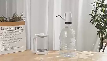 Automatic Electric Water Bottle Pump Dispenser – USB Rechargeable One-Touch Water Pump for Home, Office, Outdoor Use & Universal Gallon Bottles